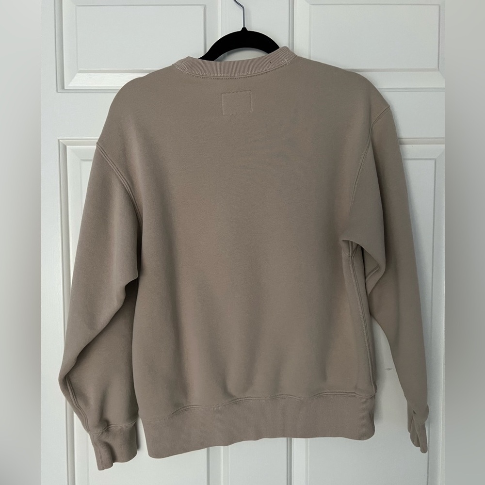 Abercrombie & Fitch Cream 'CARBS' Crewneck Sweatshirt - Picture 4 of 5